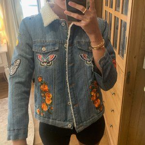 Embroidered denim jacket